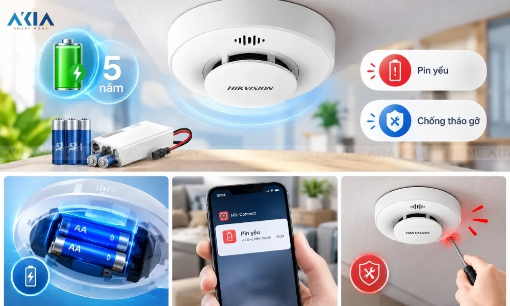 Đầu Báo Khói Wi-Fi Hikfire Hf-S3-Wf 8 Đầu Báo Khói Wi-Fi Hikfire Hf-S3-Wf - Akia Smart Home