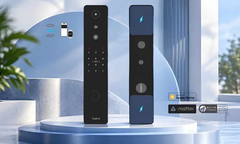 Khoá Cửa Thông Minh Aqara D300 Uwb Mở Cửa Từ Xa 6 Khoá Cửa Aqara D300 Uwb Nhận Diện Khuôn Mặt - Akia Smart Home