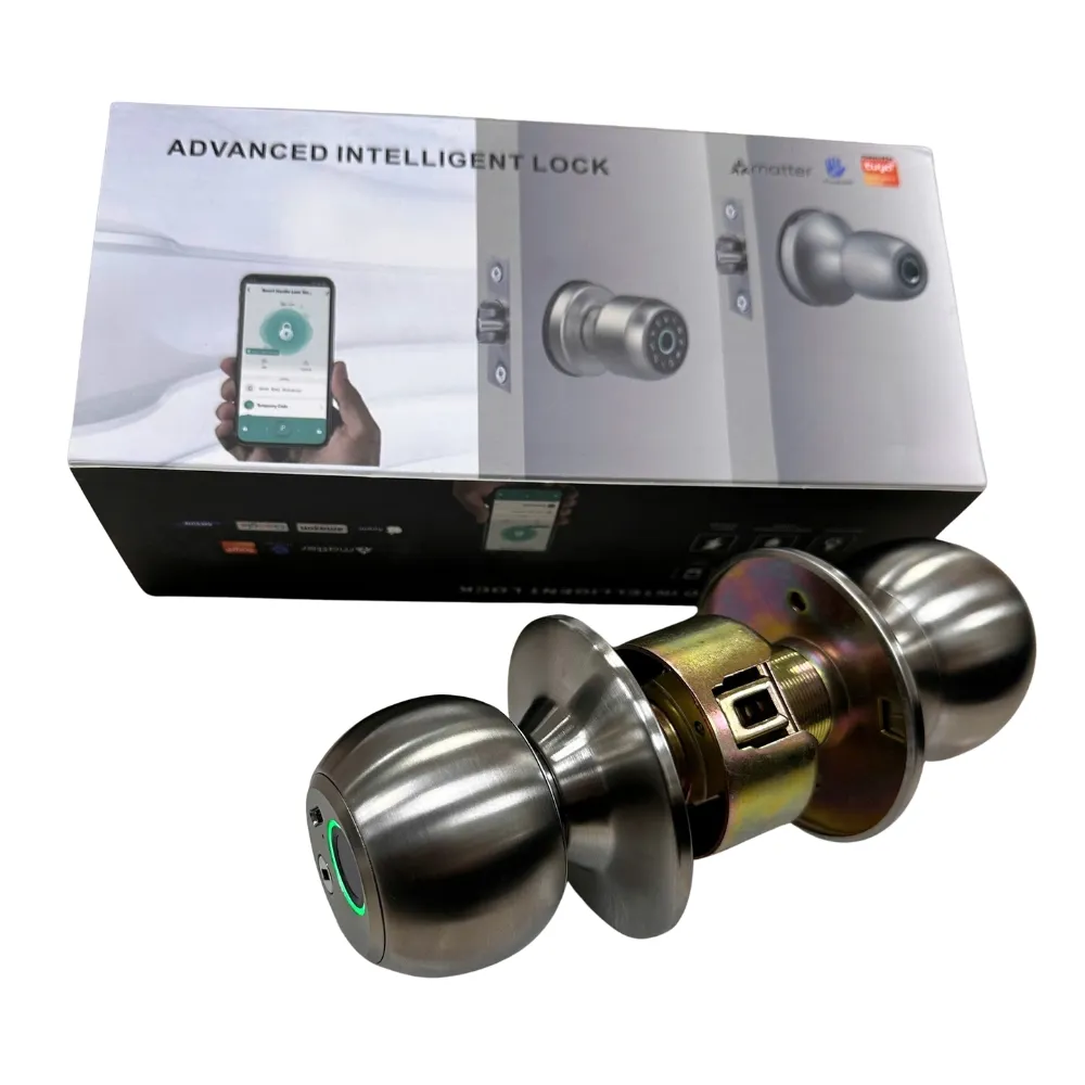 Khóa Vân Tay Tay Nắm Tròn AKIA HR45-60mm - AKIA Smart Home