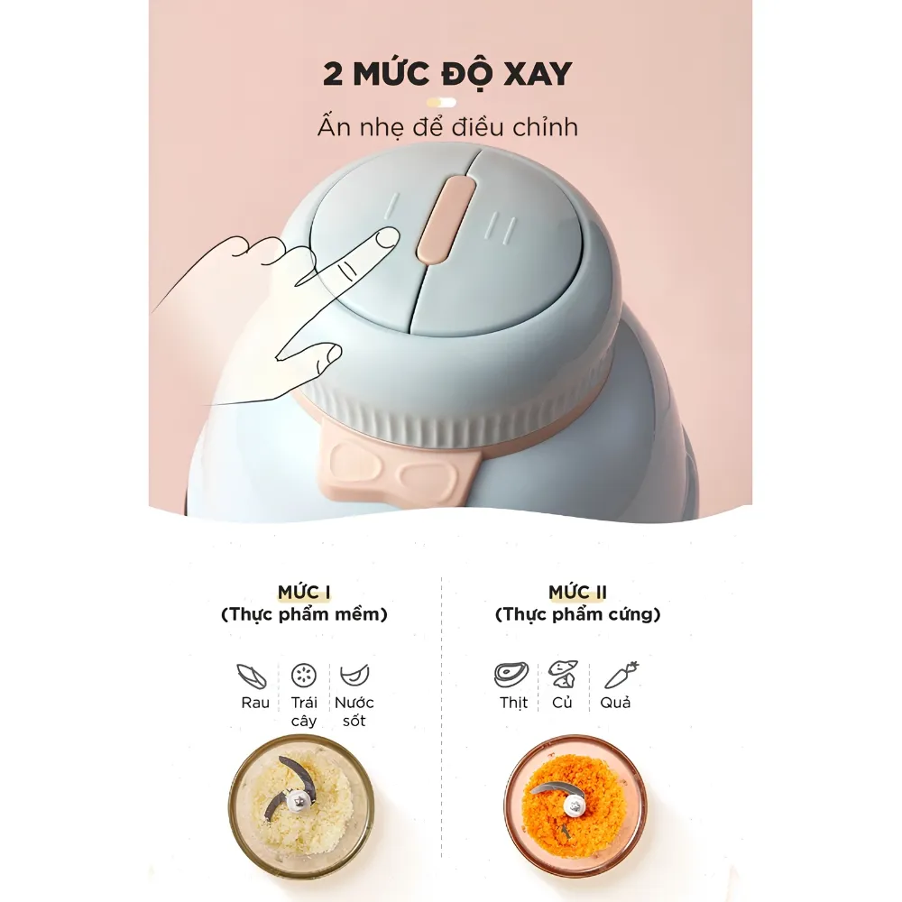 Máy Xay Ăn Dặm Bear 0,6L Gr-B06V1 12 Máy Xay Ăn Dặm Bear 0,6L Gr-B06V1 - Akia Smart Home