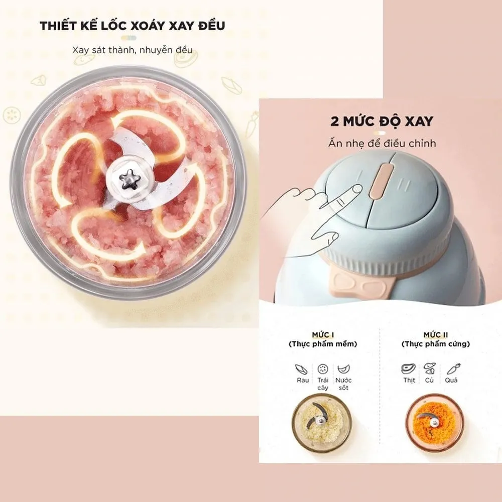 Máy Xay Ăn Dặm Bear 0,6L Gr-B06V1 15 Máy Xay Ăn Dặm Bear 0,6L Gr-B06V1 - Akia Smart Home