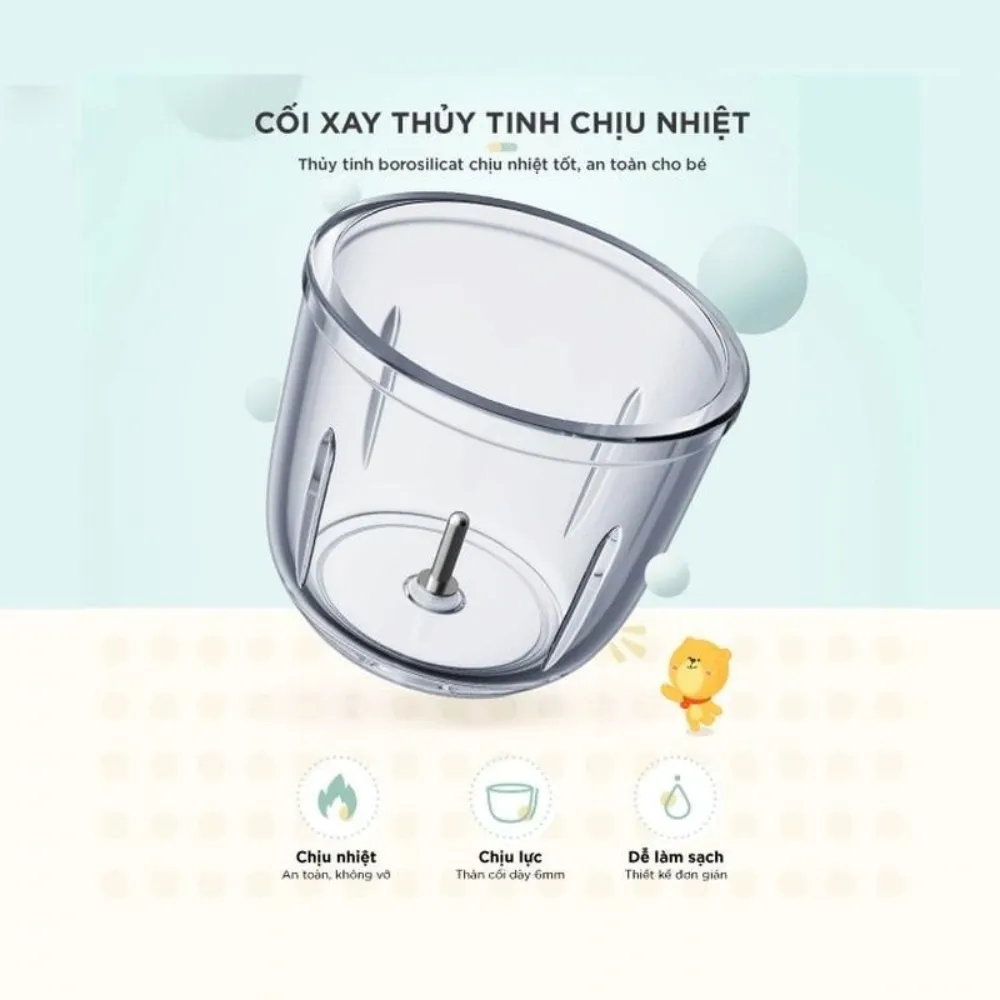 Máy Xay Ăn Dặm Bear 0,6L Gr-B06V1 14 Máy Xay Ăn Dặm Bear 0,6L Gr-B06V1 - Akia Smart Home