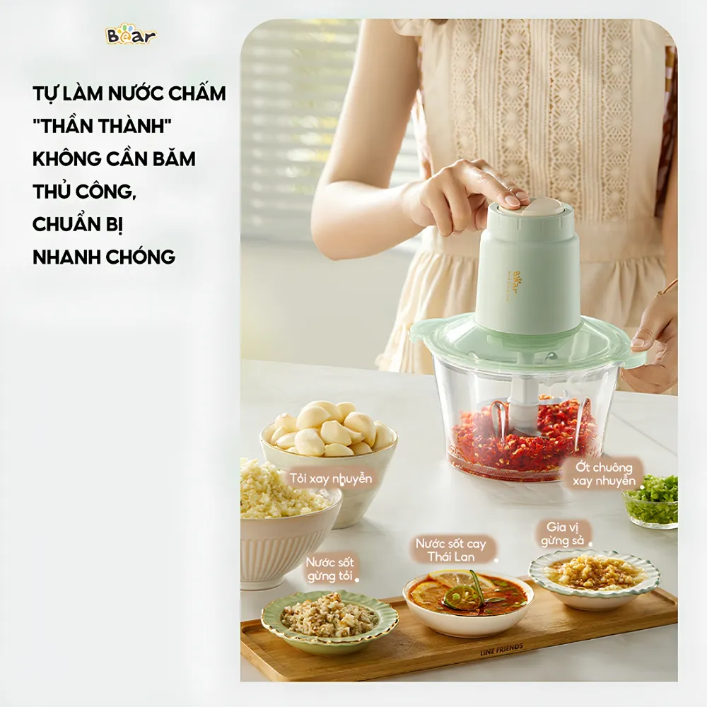 Máy Xay Thịt Bear Sb-Mx20A 1.8L 11 Máy Xay Thịt Bear 1.8L Sb-Mx20A - Akia Smart Home