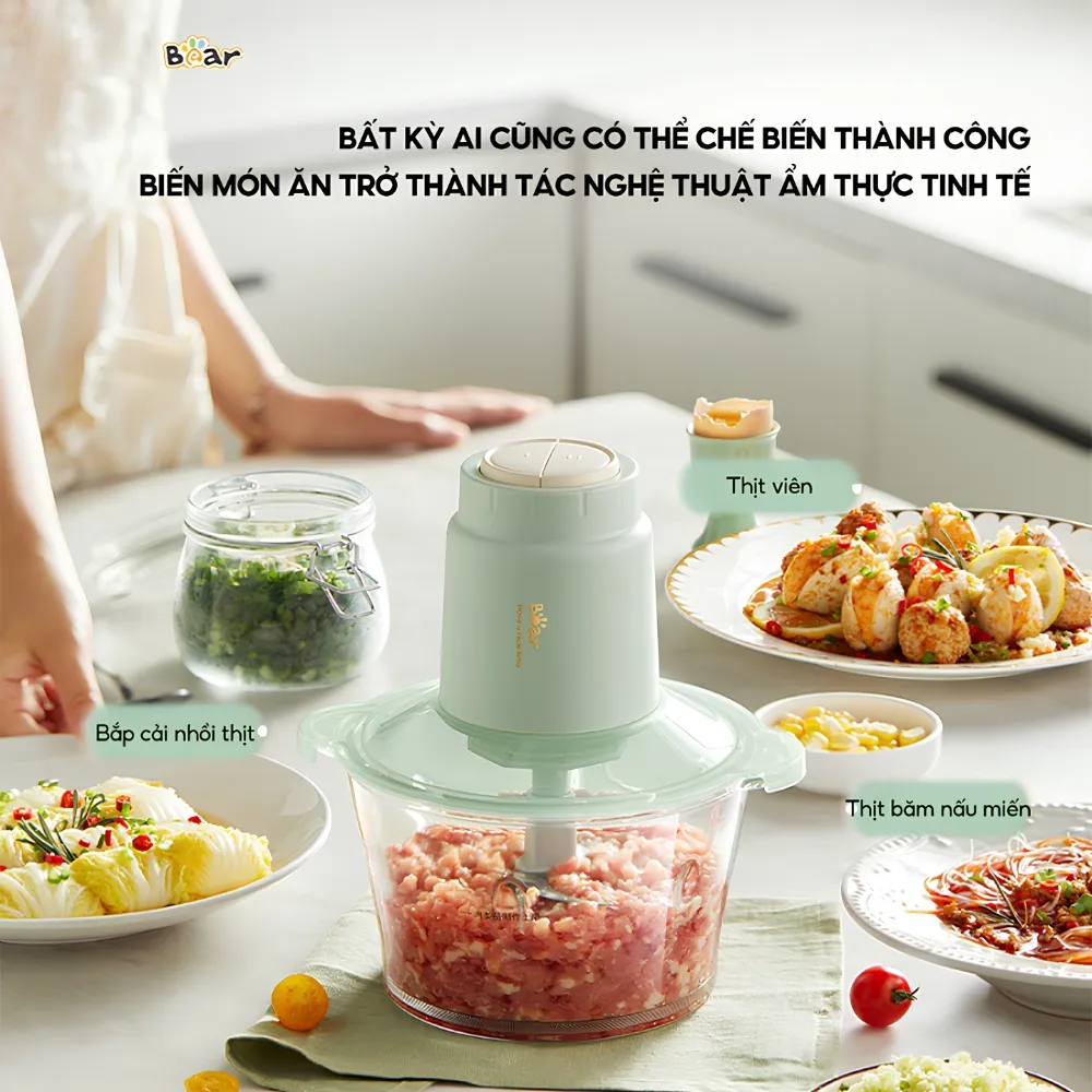 Máy Xay Thịt Bear Sb-Mx20A 1.8L 14 Máy Xay Thịt Bear 1.8L Sb-Mx20A - Akia Smart Home