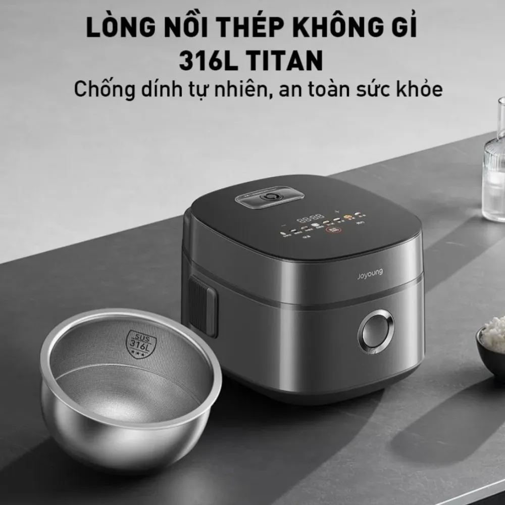 Nồi Cơm Điện Chống Dính Tự Nhiên Joyoung Jnrc-40N6 Ultra 18 Nồi Cơm Điện Cao Tần Chống Dính Tự Nhiên Joyoung Jnrc-40N6 Ultra - Akia Smart Home