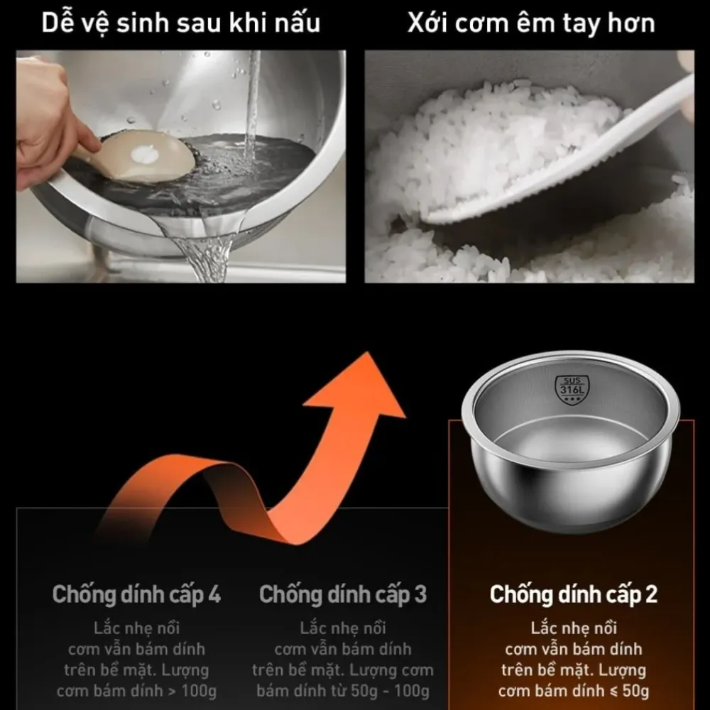 Nồi Cơm Điện Chống Dính Tự Nhiên Joyoung Jnrc-40N6 Ultra 24 Nồi Cơm Điện Cao Tần Chống Dính Tự Nhiên Joyoung Jnrc-40N6 Ultra - Akia Smart Home