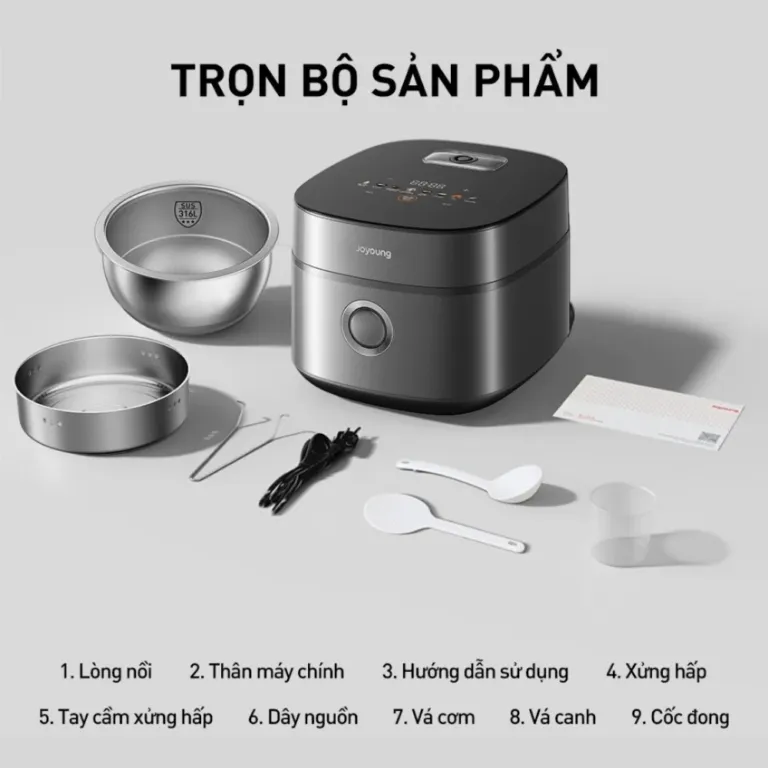 Nồi cơm điện chống dính tự nhiên Joyoung JNRC-40N6 Ultra - AKIA Smart Home
