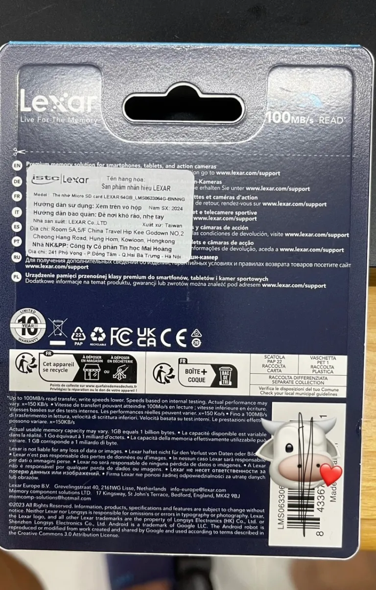 Thẻ nhớ Lexar 633x Micro SDXC Class 10 UHS-I - AKIA Smart Home