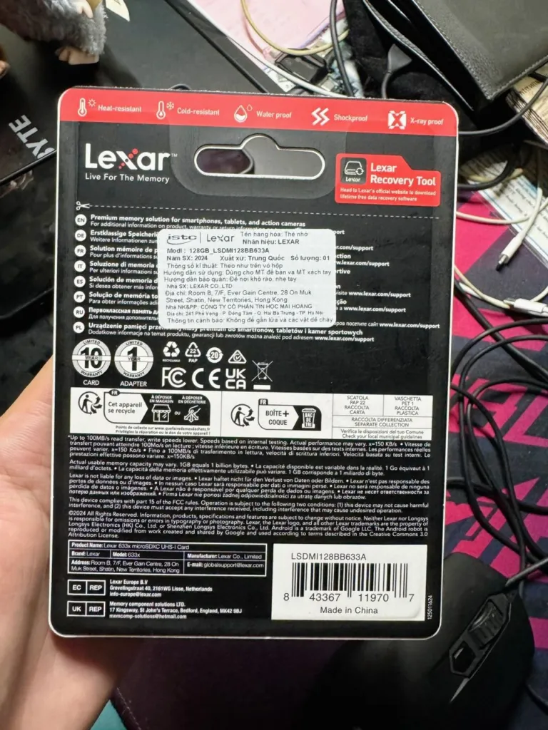 Thẻ nhớ Lexar 633x Micro SDXC Class 10 UHS-I - AKIA Smart Home