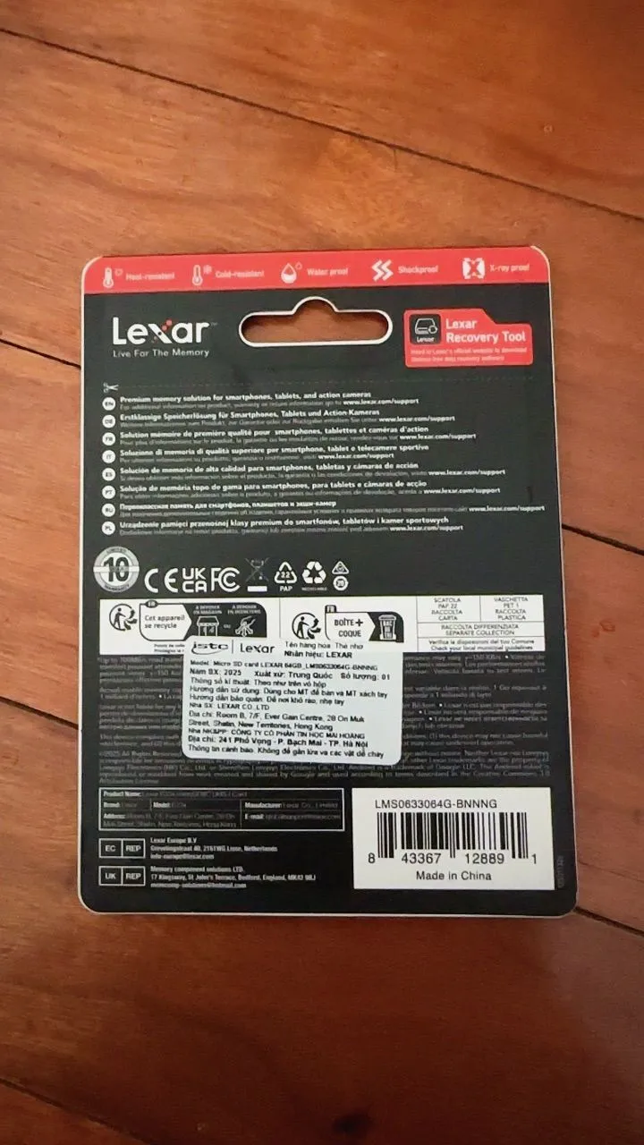 Thẻ nhớ Lexar 633x Micro SDXC Class 10 UHS-I - AKIA Smart Home