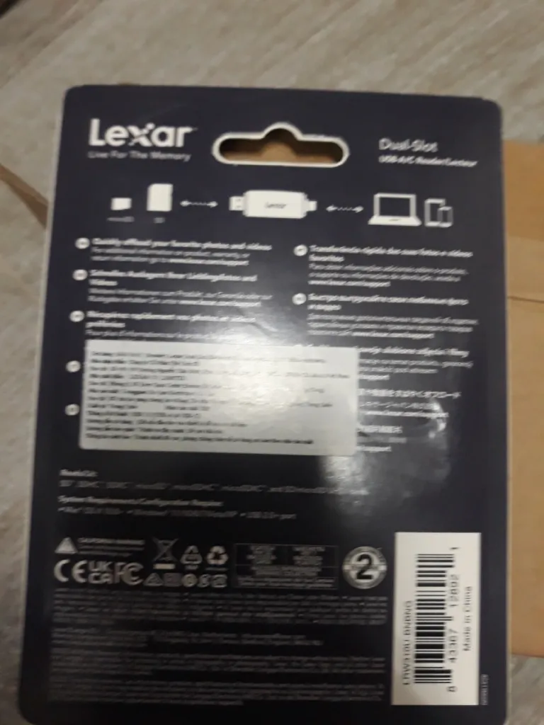 Đầu đọc thẻ nhớ Lexar Dual – Slot USB – A/C – Tốc độ truyền tải 205MB/s – Kết nối USB – A và USB – C - AKIA Smart Home