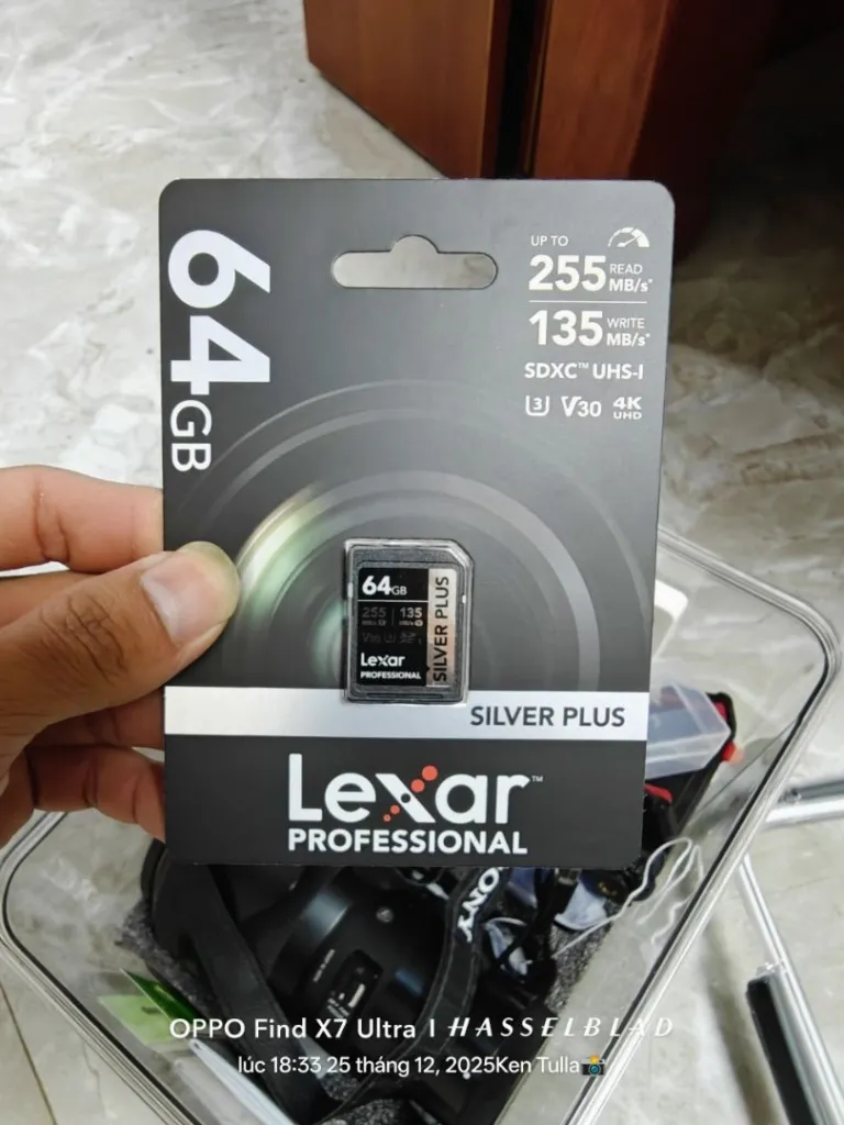 Thẻ nhớ SDXC Lexar Professional Silver Plus UHS-I U3, Tốc độ 205MB/s - AKIA Smart Home