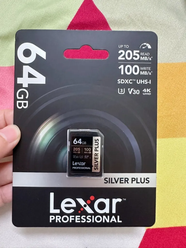 Thẻ nhớ SDXC Lexar Professional Silver Plus UHS-I U3, Tốc độ 205MB/s - AKIA Smart Home