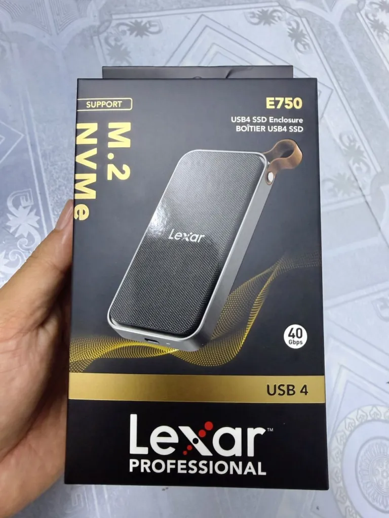Box SSD Lexar E750 M.2 NVMe 40Gbps – Tốc Độ 3800MB/s, USB4, Thunderbolt 4 - AKIA Smart Home