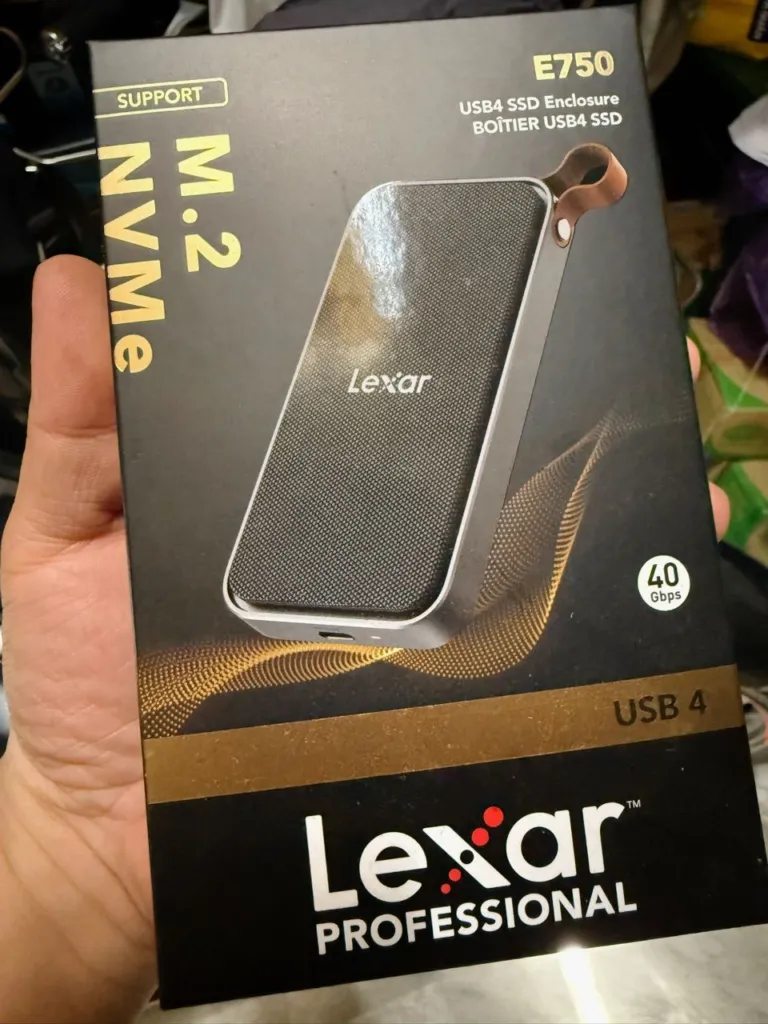 Box SSD Lexar E750 M.2 NVMe 40Gbps – Tốc Độ 3800MB/s, USB4, Thunderbolt 4 - AKIA Smart Home