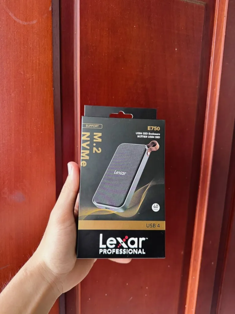 Box SSD Lexar E750 M.2 NVMe 40Gbps – Tốc Độ 3800MB/s, USB4, Thunderbolt 4 - AKIA Smart Home
