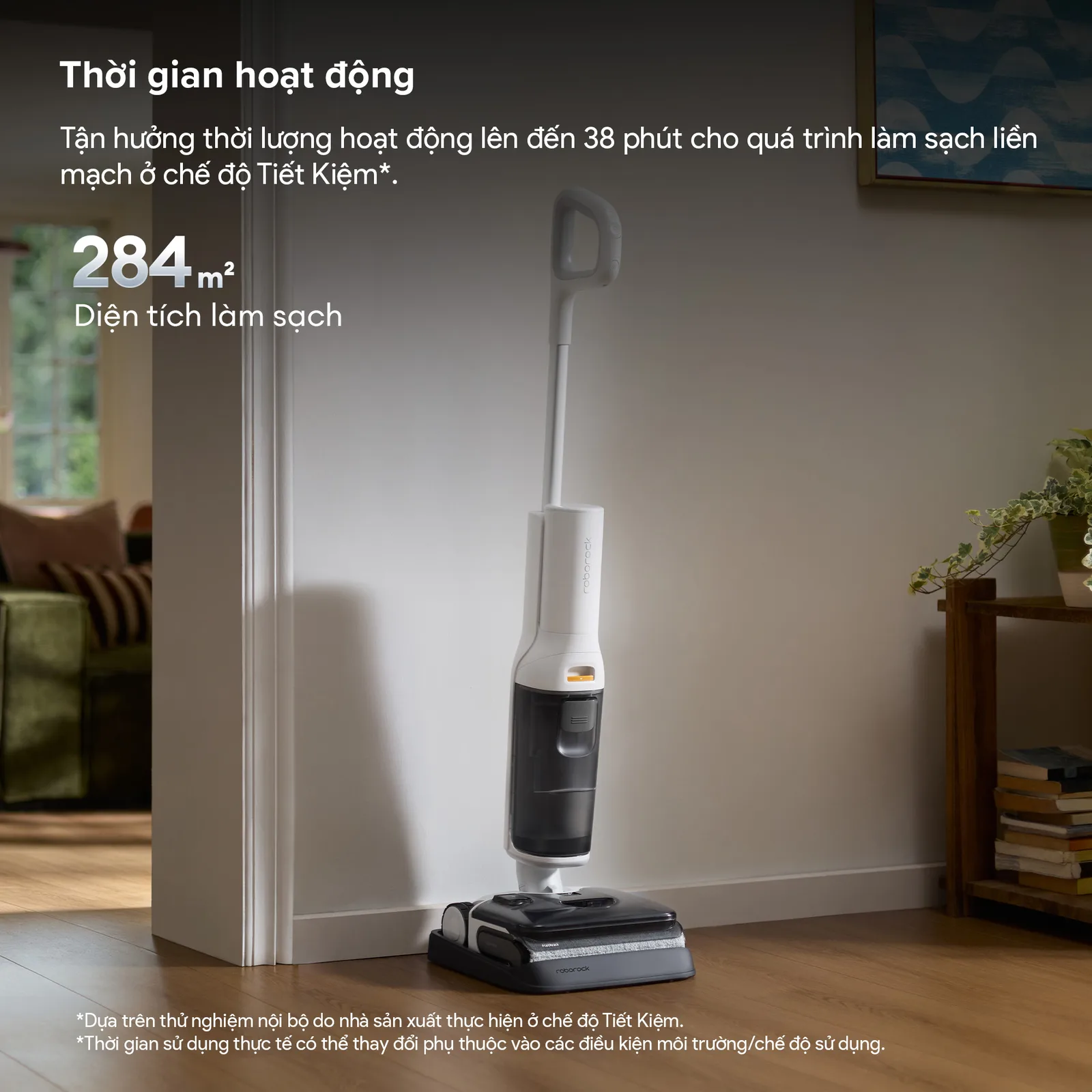 Máy Hút Bụi Lau Sàn Roborock F25 Pure 18 Roborock F25 Pure Hoạt Động 38 Phút