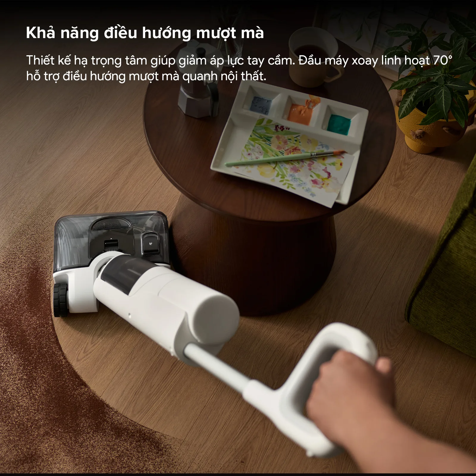 Máy Hút Bụi Lau Sàn Roborock F25 Pure 15 Roborock F25 Pure Đầu Máy Xoay 70 Độ