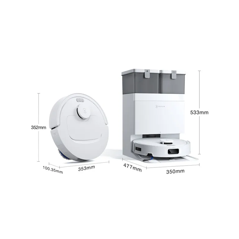 Robot hút bụi lau nhà Ecovacs Deebot T30S Pro Plus - Kích thước robot và trạm sạc