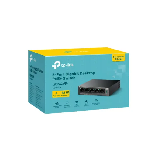 Switch Tp Link Ls105Gp Gigabit 5 Cổng Với 4 Cổng Poe+