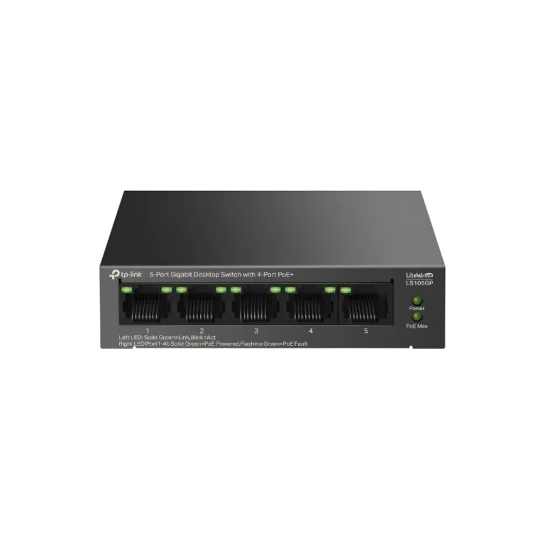 Switch TP Link LS105GP Gigabit 5 Cổng với 4 Cổng PoE+ - AKIA Smart Home
